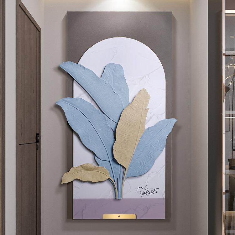 福雕家业似锦玄关装饰画立体走廊过道挂画现代简约小清新寓意好