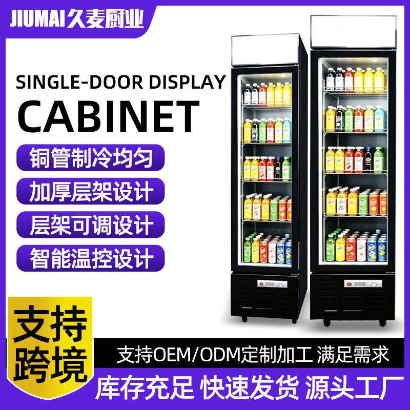 跨境门冷藏红酒水柜小型商用便利店啤酒立式饮料展示柜窄版冰柜
