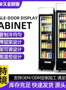 跨境门冷藏红酒水柜小型商用便利店啤酒立式饮料展示柜窄版冰柜