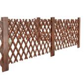 现货供应有框拉网护栏公园小区绿化带草坪栅栏园艺绿化带防腐木