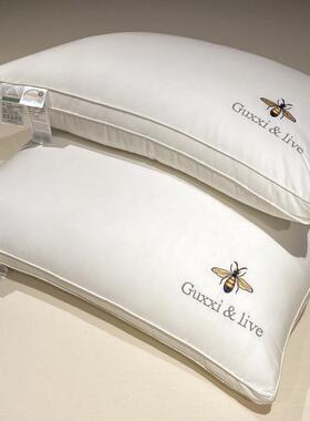 大豆纯棉枕头不枕颈芯一5896youy对家用不塌陷变形护椎酒装店可水