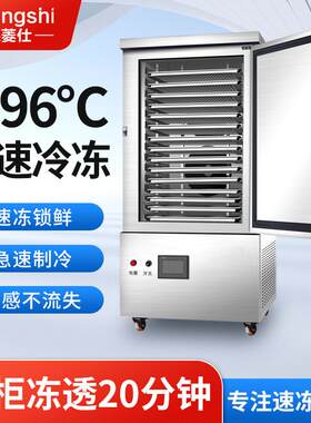 商用速冻冰柜低温速冻机榴莲海参包子饺子风冷急冻冷柜液氮冷冻柜