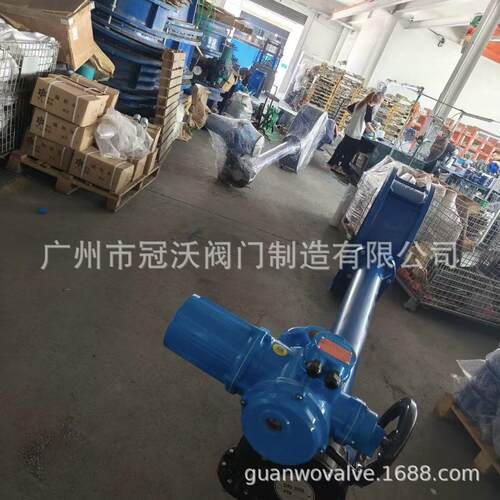 法兰式加长杆蝶阀JD941X加长涡轮软密封蝶阀对夹加长杆电动蝶阀