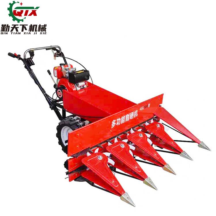 小型多功能夏枯草割油4GL-100机晒机蓿甜叶菊手推自走式柴小苜麦