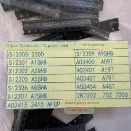 贴片MOS场效应管样品包SI2300 2301 2302 AO3400 3401 13种各10祇