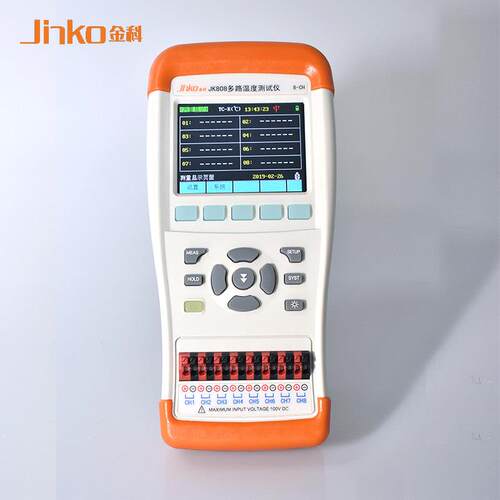 金科JK804/JK808手持式多路温度测试仪JK508/JK500-8C温度记录仪