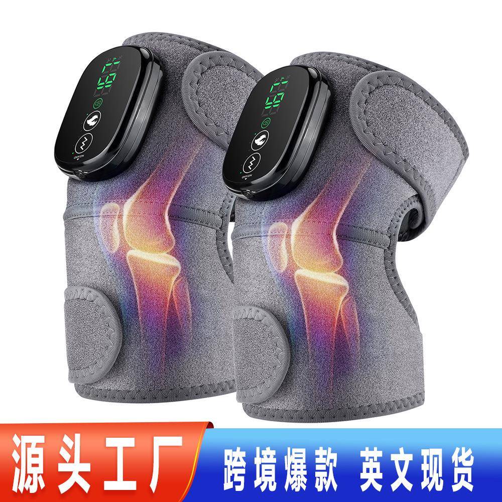 智能加热按摩护膝护肩护肘热敷震动理疗仪冬季电加热无线控温电热