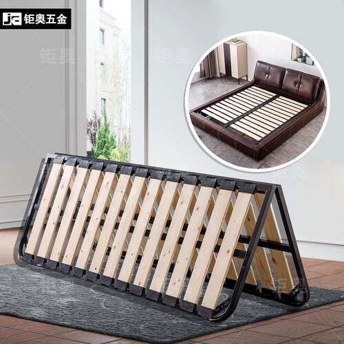 床加厚折叠排骨架工具配件排骨架加宽松木折叠加密床架