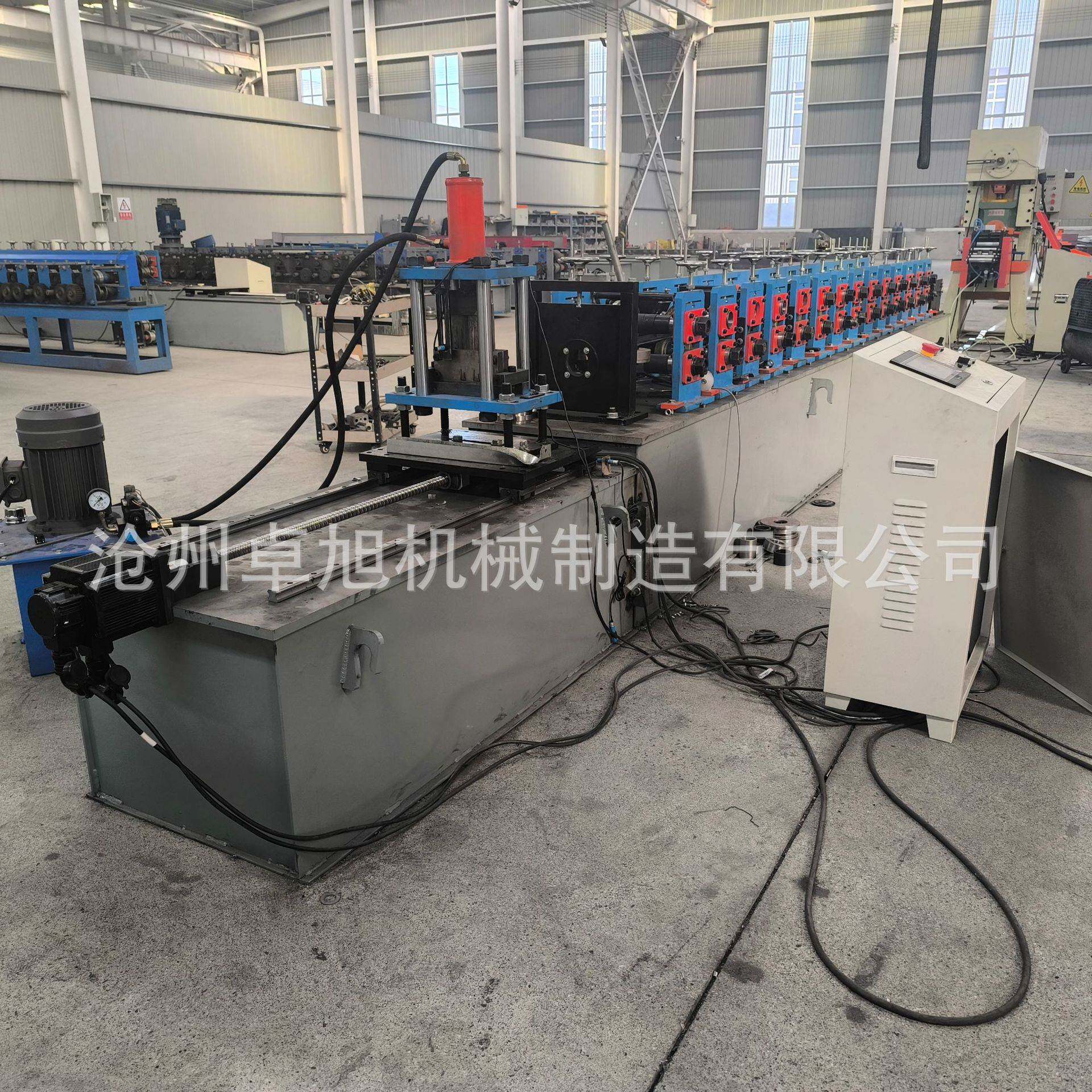 厂家供应不锈钢扣条设备几字钢加强筋设备不停机切断U型材龙骨机