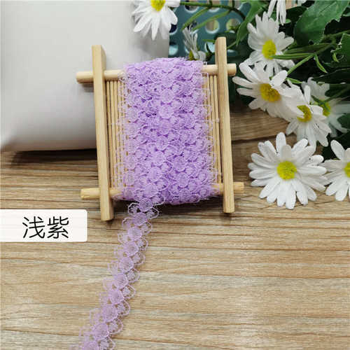 无弹蕾丝小花边 饰品蝴蝶结花边 服装压边辅料25色