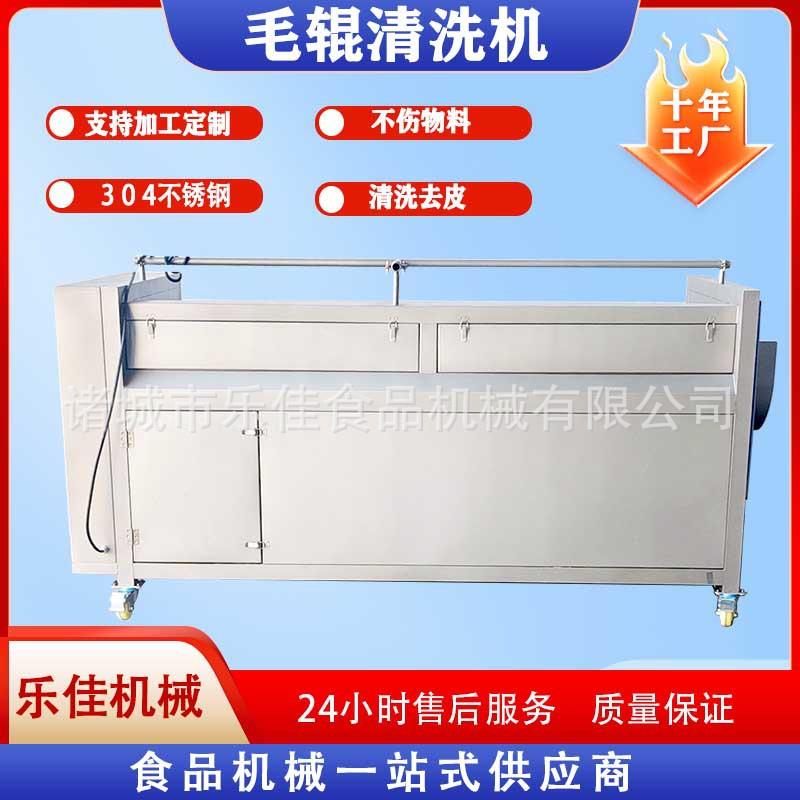 商用无品牌/瓜柑橘毛刷清洗机百香芒果毛桃柠檬清果洗线南毛辊清