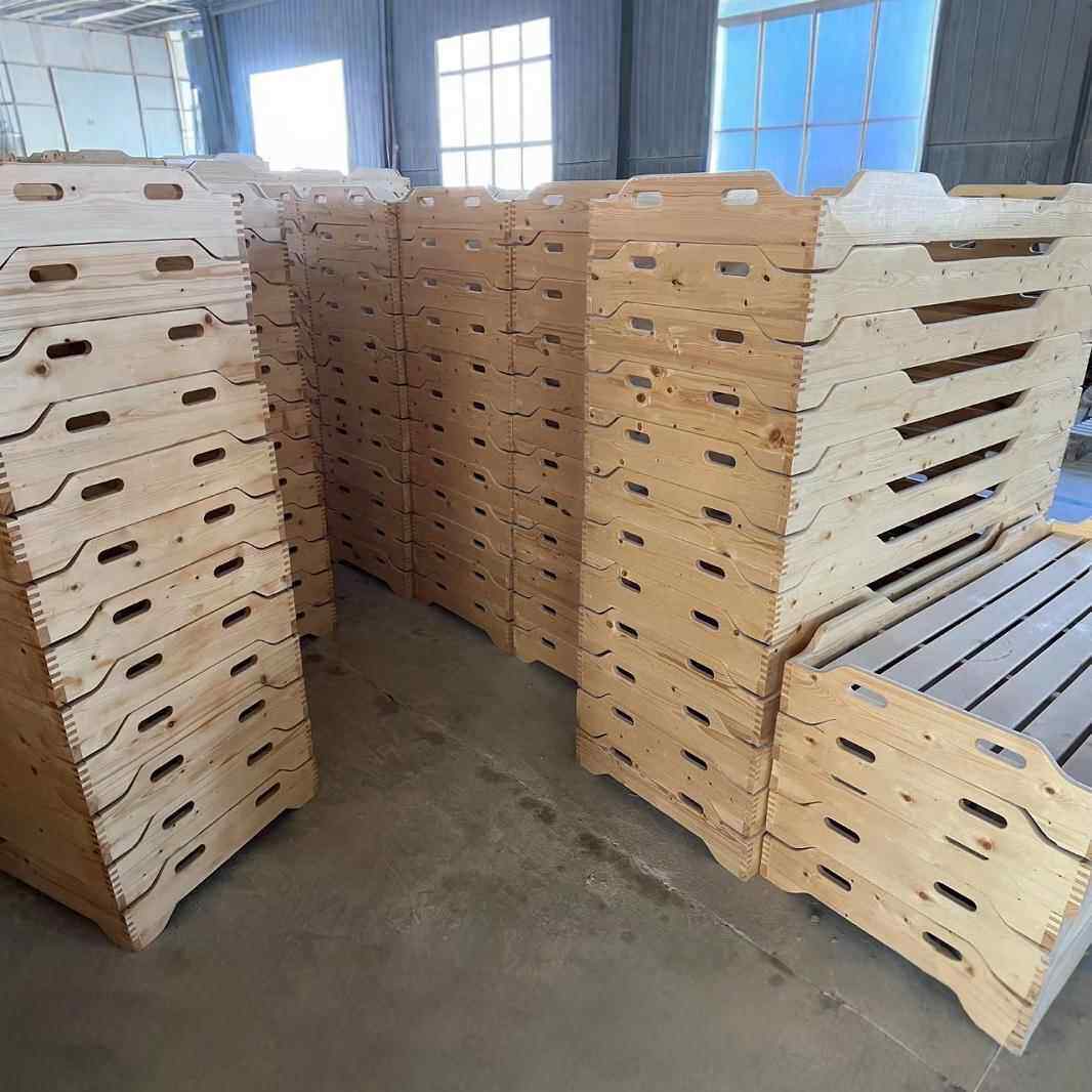 朵恩幼园专用床儿午QAU睡床实木小儿童叠床托管班松木叠宝宝床