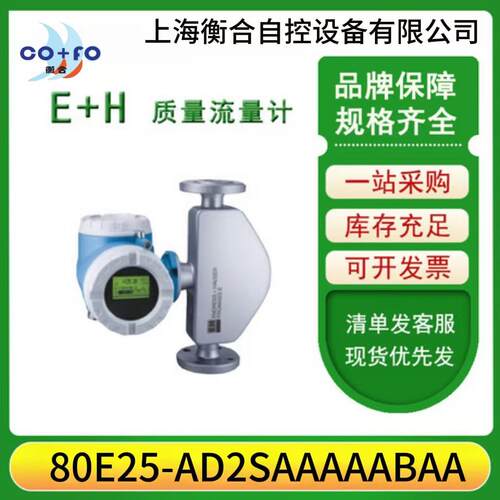 EH德国Endress+Hauser Promass 80E25-AD2SAAAAABAA质量流量计
