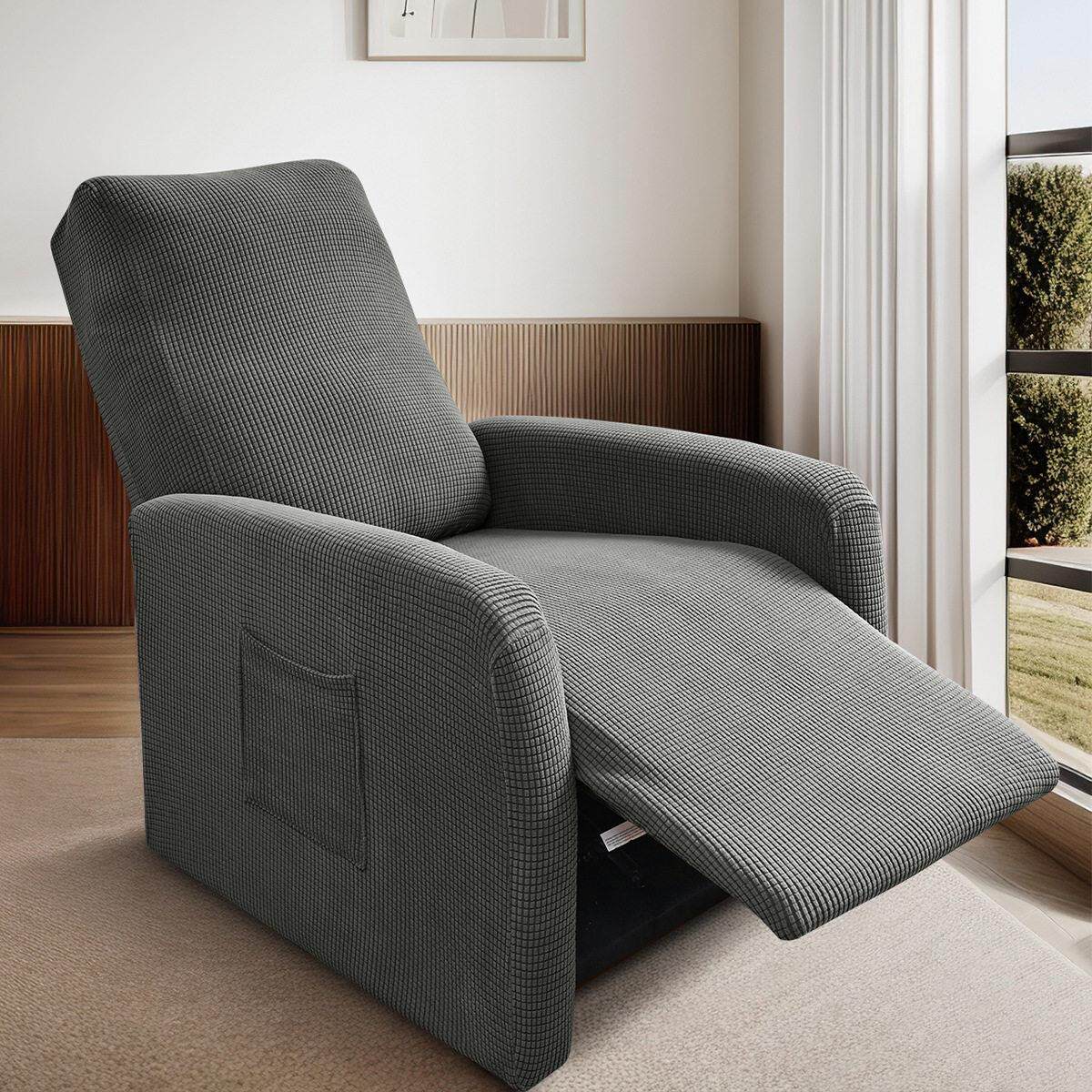 弹力太空舱单人沙发套美甲美睫美容功能椅子套网咖休闲沙发套罩