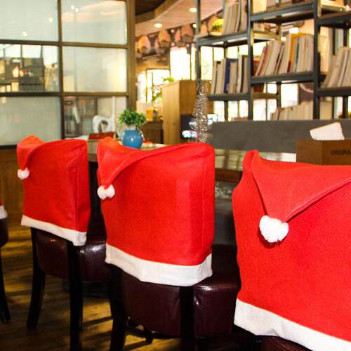 Christmas Chair Cover Hat Christmas Day圣诞节