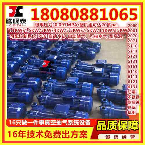 不锈钢真轮真空泵2BV6137400311水环真空泵唐山型.85KW塑料叶成型