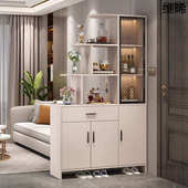 饰 柜一体客厅酒柜隔断入户门口屏风装 YP62025新款 奶油实木玄关鞋