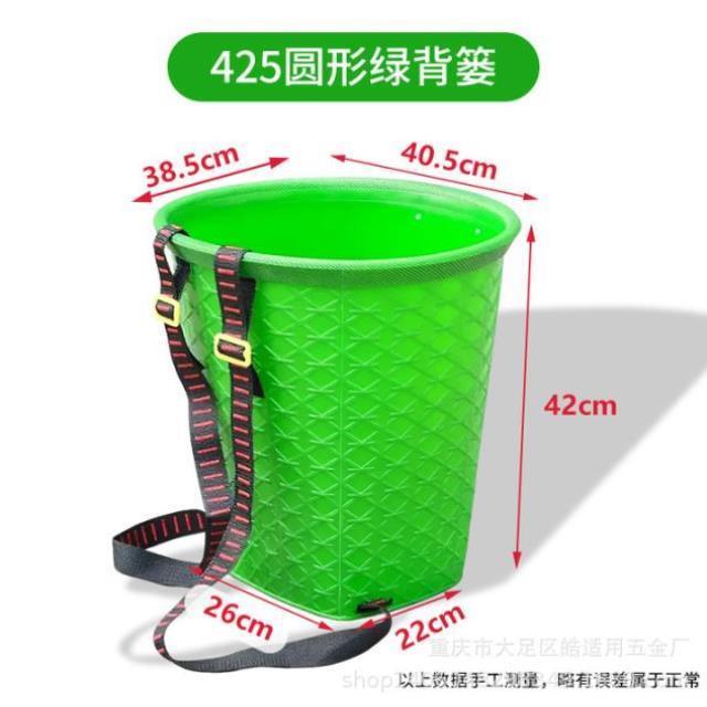 果茶编织塑料背篼双肩大容量塑料户外竹篓实用采摘塑料农用揹筐