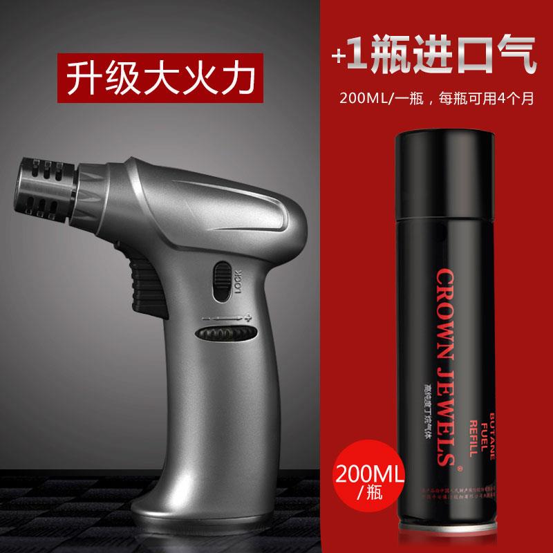 高档喷火焊枪喷枪器雪茄专点用艾灸气体防风点火香打火机充烘气直