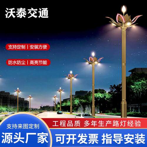 玉兰灯广场厂区道路灯厂家直销户外道路广场景区市政工程玉兰灯