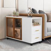 沙发边柜客厅边几简约现代储物柜移动小茶几侧边柜轻奢角几置物架