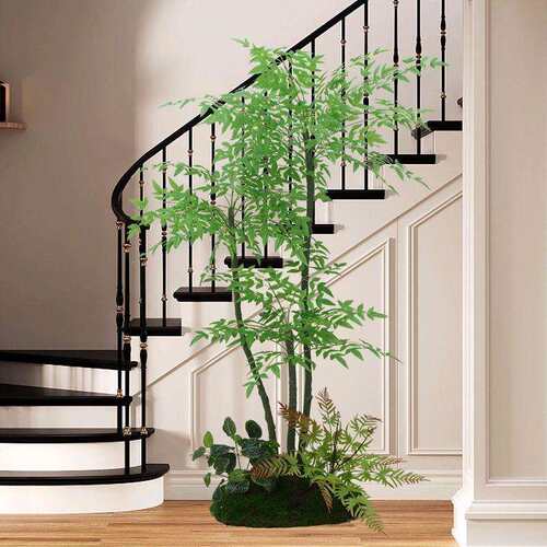 散尾葵客厅绿植仿真室内大型植物盆栽落地花摆件装饰假树造景组合