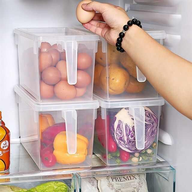 冰箱收纳盒保鲜盒食品级厨房蔬菜水果整理盒冷冻鸡蛋大容量