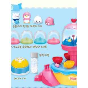 韩国进口Toytron儿童披萨梦幻魔法雪花球泡泡浴披萨过家家玩具女