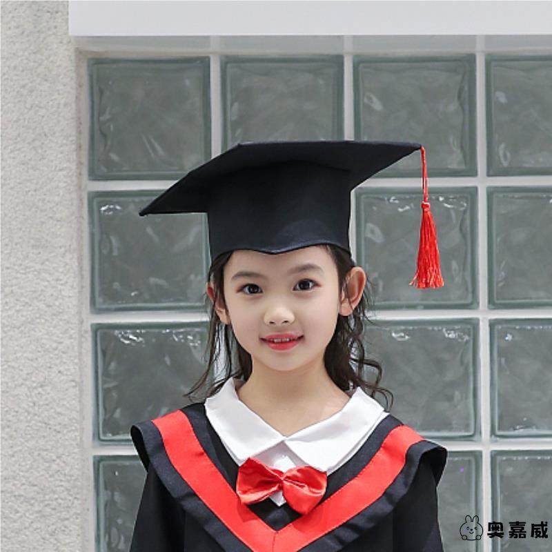 儿童博士帽幼儿园学士帽中小学生毕业典礼学位帽子影楼摄影表演服