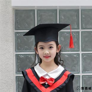 儿童博士帽幼儿园学士帽中小学生毕业典礼学位帽子影楼摄影表演服