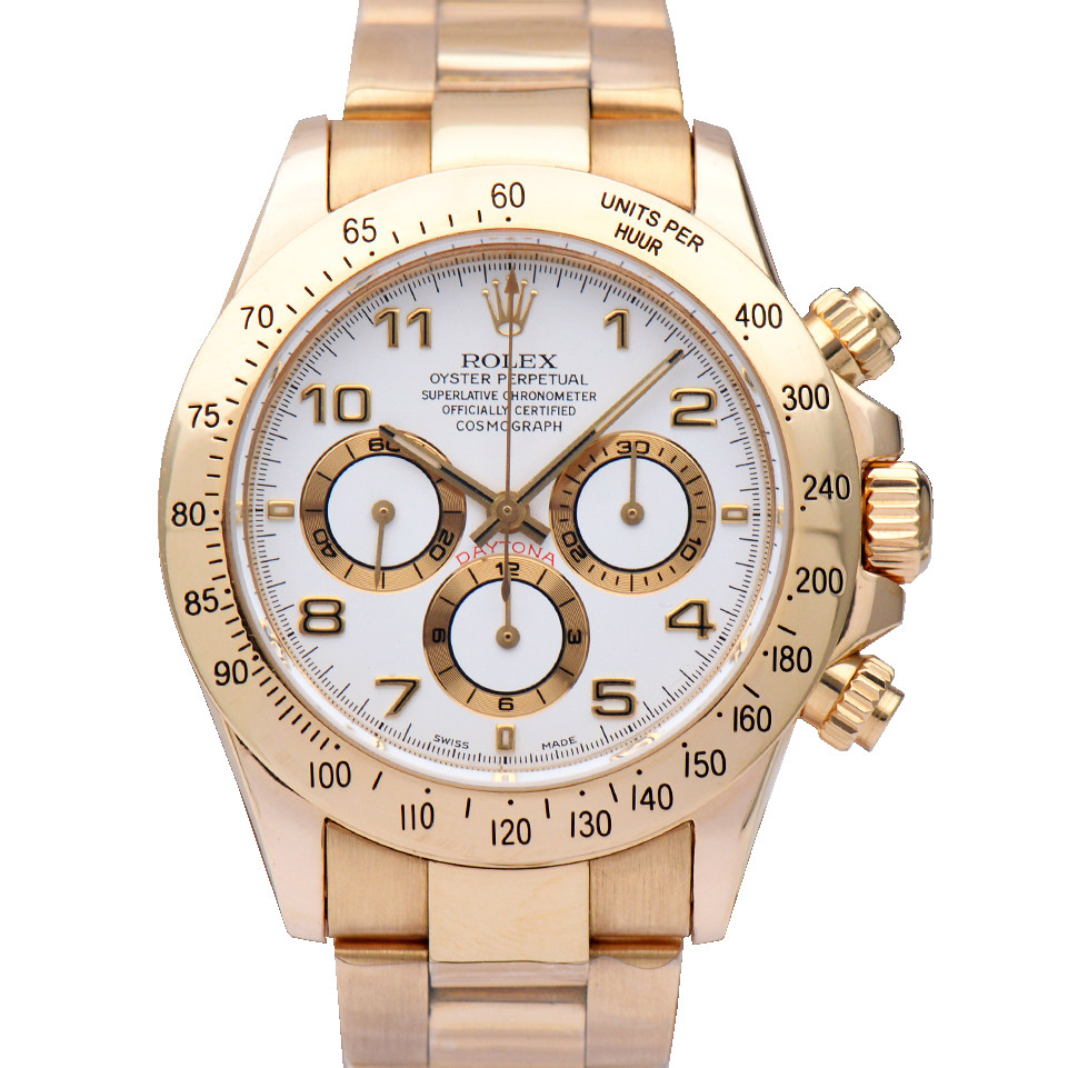 [9.8新]劳力士迪通拿系列18K黄金自动机械男表16528