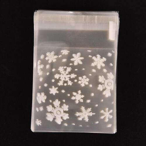 100PCS Christmas Candies Plastic Cookie food Bag(糖果袋) - 封面