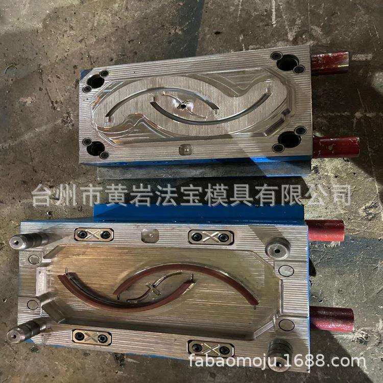 新款小尺寸藤条圆形塑料篮子盖子模具收纳筐注塑模具