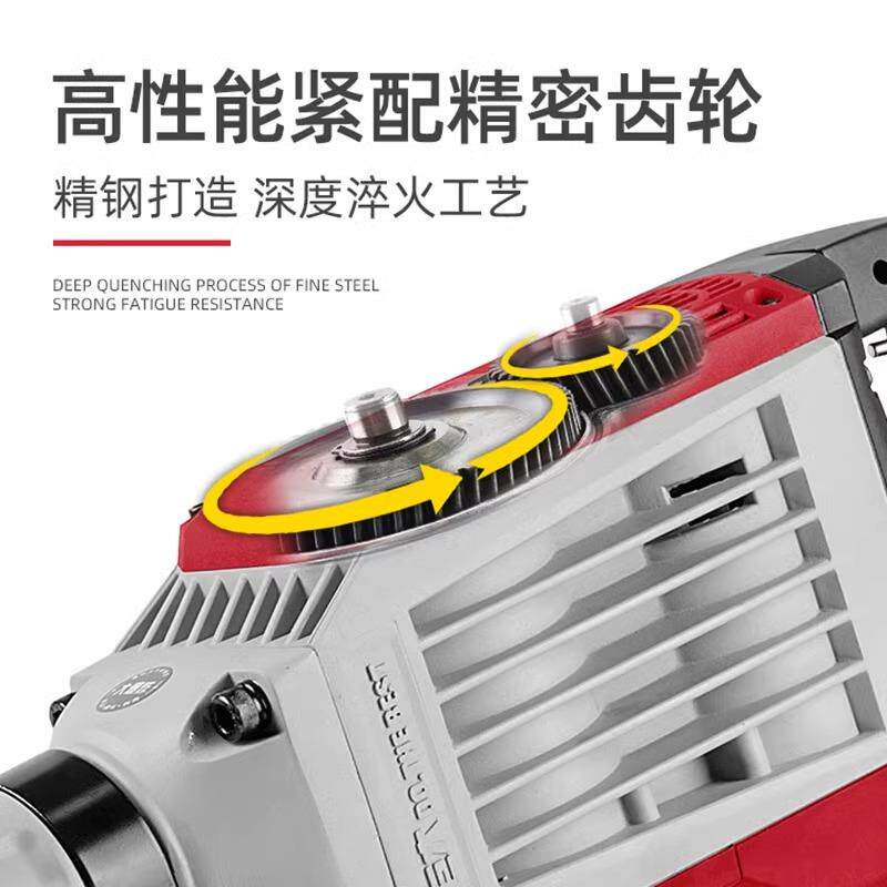 巨大1200工业级1600W大电镐大功率单用混凝土破碎95电镐重型