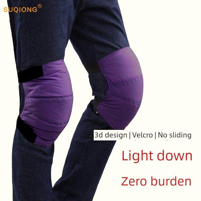 秋季和冬季的男子自行车护膝，防风和保护膝关节的女性，加厚的老