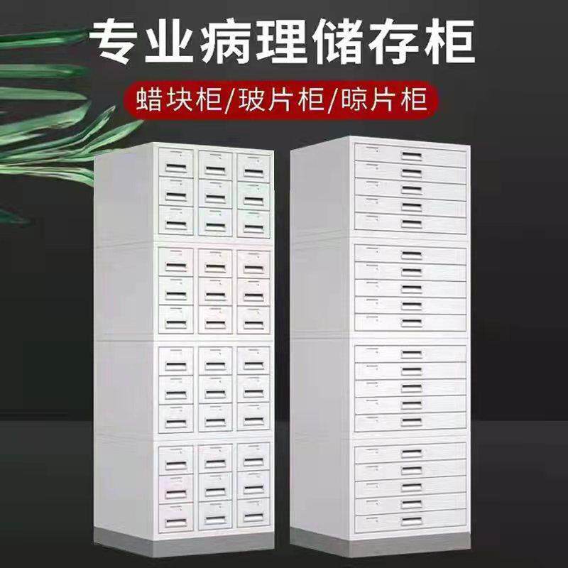 需定制医院病理切片玻片储存柜 组织蜡块存放金属柜 可移动实验室