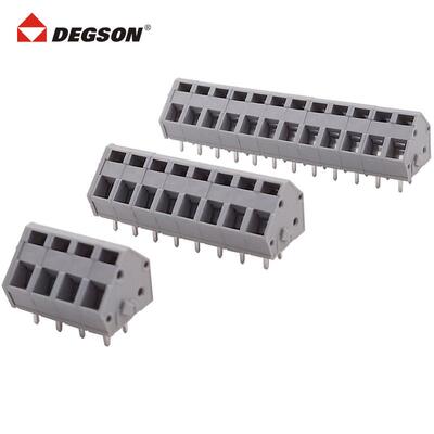 DEGSON高松5.0mm斜面弹簧式PCB焊板针座DG245/ZFKDS1.5C/236-403