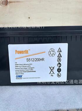 GNB铅酸蓄电池S512/200HR免维护12V200Ah质保3年 直流屏EPS