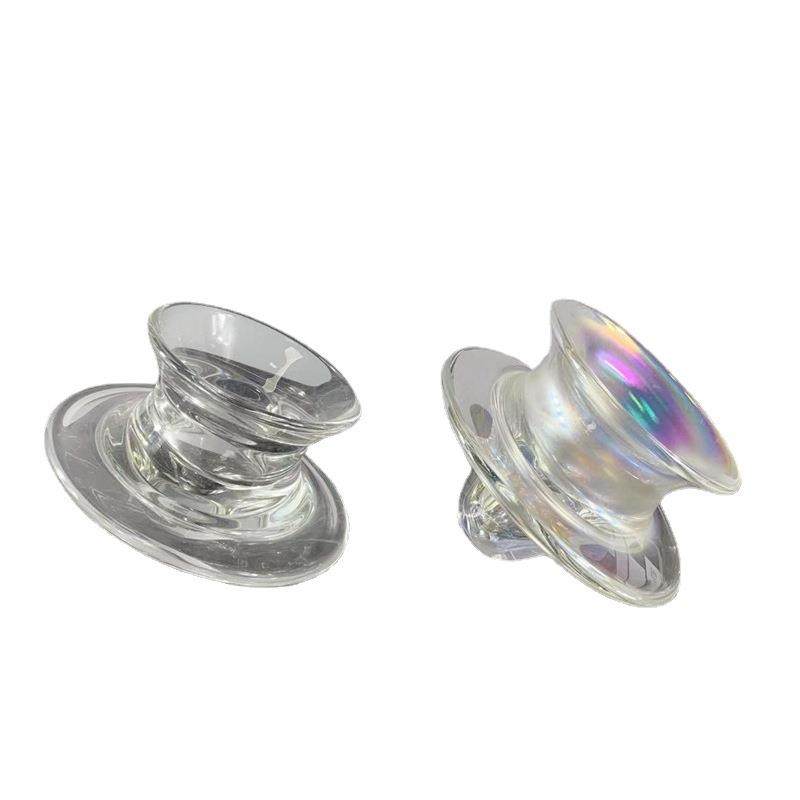 现代简约玻璃陀螺摆件家居客厅装饰品酒店售楼部样板间摆设