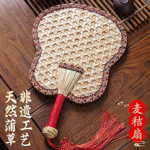 老式 蒲扇家用大蒲扇夏季 小蒲扇手工编织儿童古风扇子麦秆草芭蕉扇