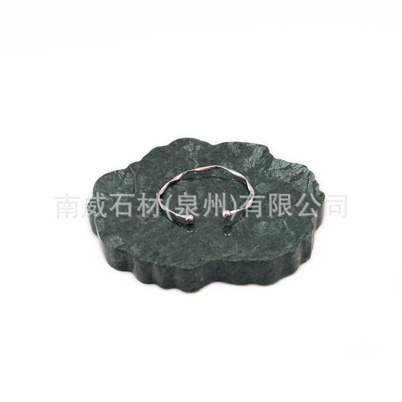 现创意天然大理石托盘家居装饰摆件香插盘首饰置物盘线香盘图片