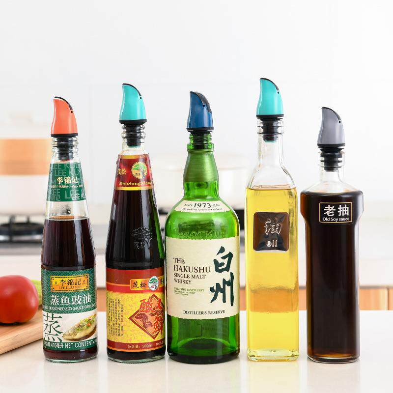 自动开合瓶盖油嘴塞 油瓶塞油瓶盖酱油瓶头倒油嘴开口瓶嘴瓶口塞