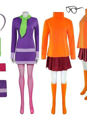 Daphne Blake Cosplay Costume Adult Female Girls Fantasia
