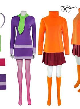 Daphne Blake Cosplay Costume Adult Female Girls Fantasia