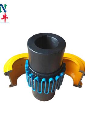 AXC供应 带金罩壳 器蛇形弹簧联轴 JS22风机铝用合联轴器