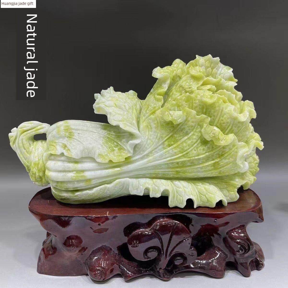 采购产品天然玉石摆件,玉白菜,入口摆件,客厅办公室摆件,原石