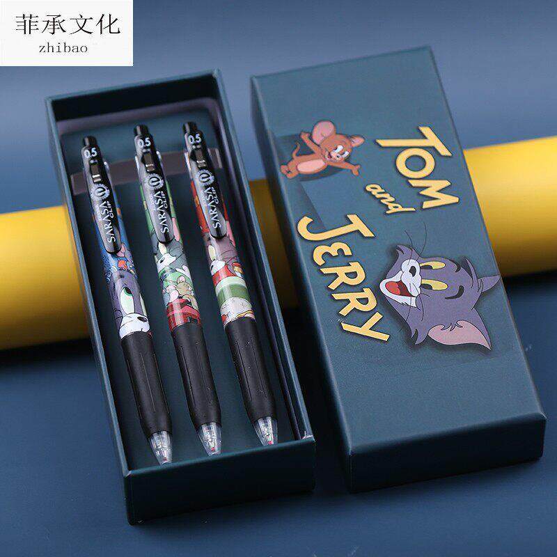 斑马官方稀有限定中性笔猫和老鼠卡通款派通联名款
