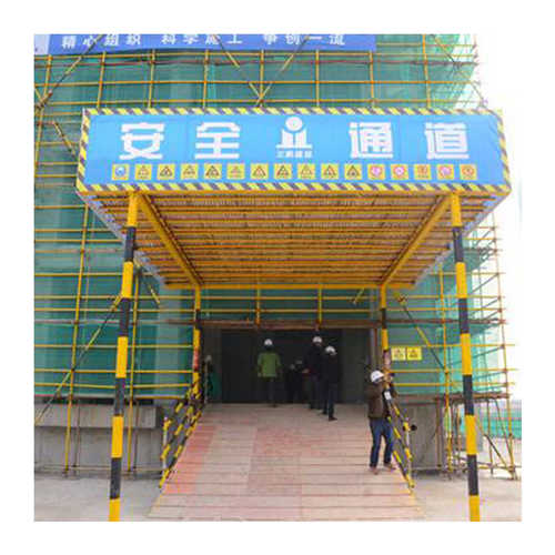 木工建筑工地棚防护钢筋加工地棚工棚棚安全防护钢筋通道棚防护