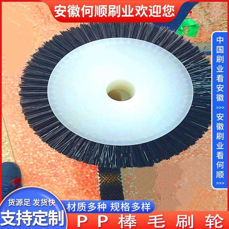 安徽何顺刷业直供PP棒清洗毛刷轮 尼龙丝清洗机毛刷轮 抛光毛刷轮