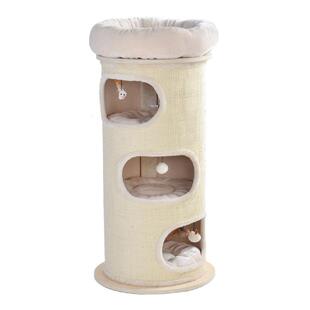 正品 2504型实木剑麻桶爬剑架猫窝猫抓猫板麻桶爪磨德国猫 Ker大ry